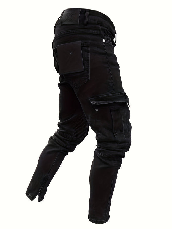 Herren Cargo Jeans | Slim Fit & Stretch Denim | Abenteuerlich & Bequem