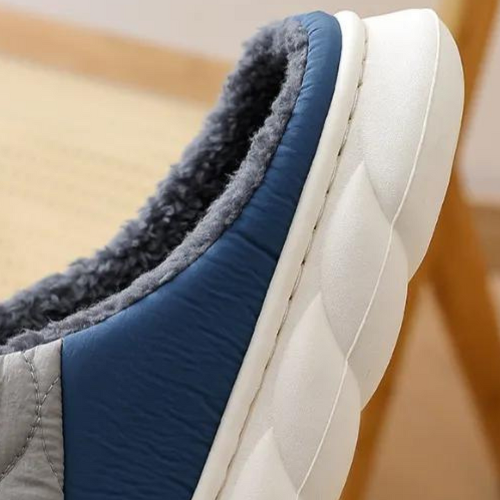 Herren Hausschuh | Warme Winterpantolette | Indoor