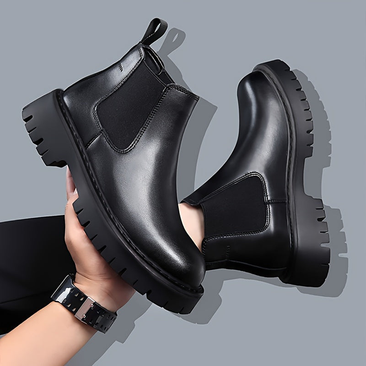 Winterschuhe Herren | Stabile High Boots | Schwarze Schuhe