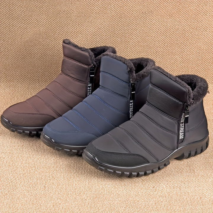 Winterschuhe Herren | Warme Ankle Boots | Rutschfeste Schuhe