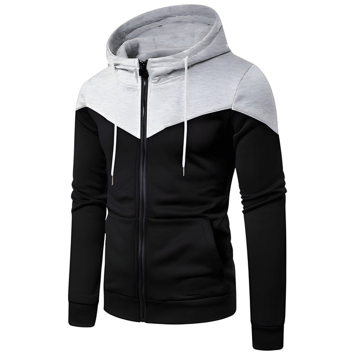 Sweatshirt Herren | Zweifarbiges Kapuzensweatshirt | Warme Kleider