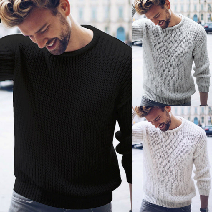 Strickpullover Herren | Luftiges Design | Stilvoller Pullover