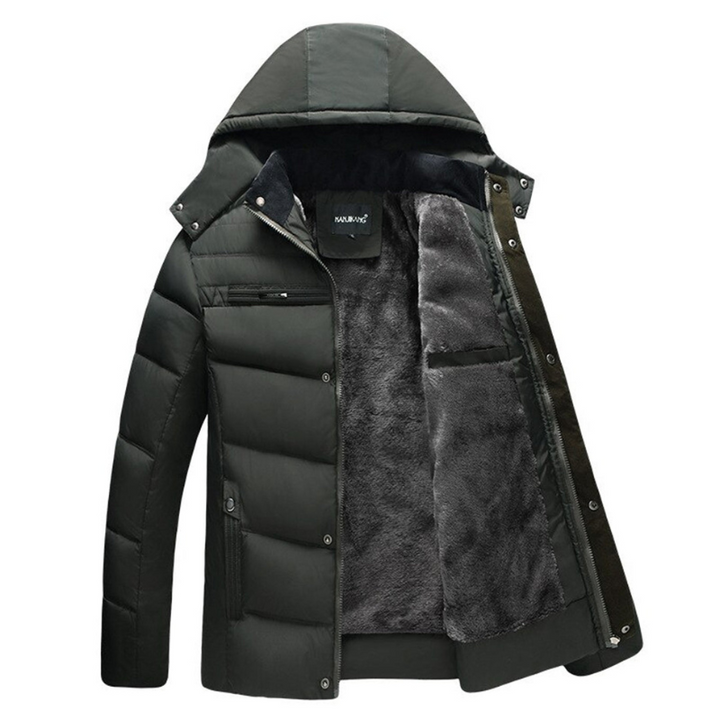 Winterjacke Herren | Jacke Herren Kapuze | Dick Gefüttert Casual