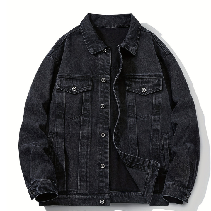 Winterjacke Herren | Robust & Funktional mit Knöpfen | Jacke Herren im Trucker-Stil