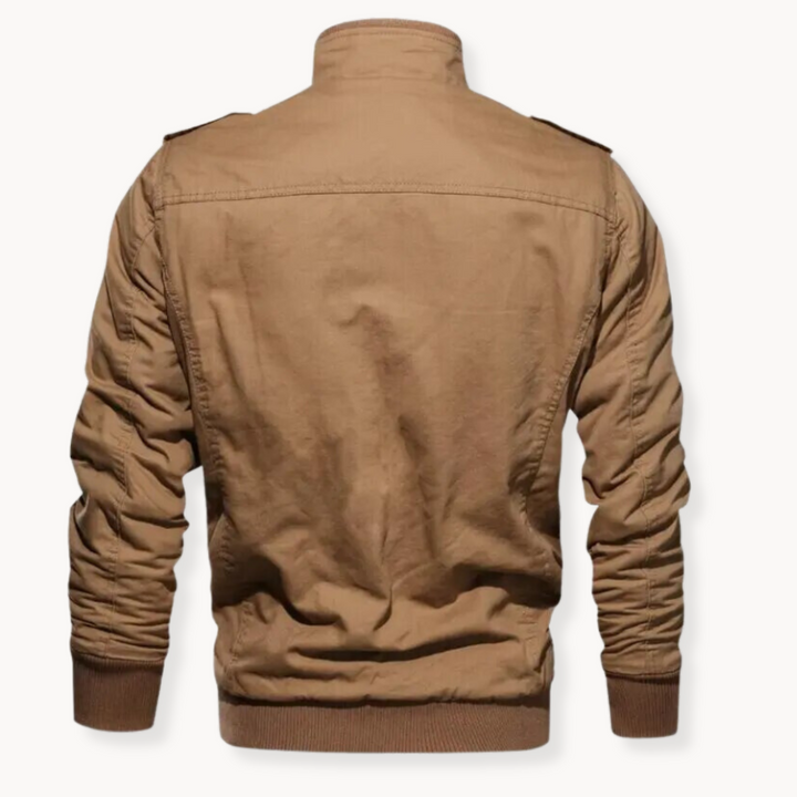 Herren Winterjacke | Baumwolljacke mit Samtfutter | Winddicht