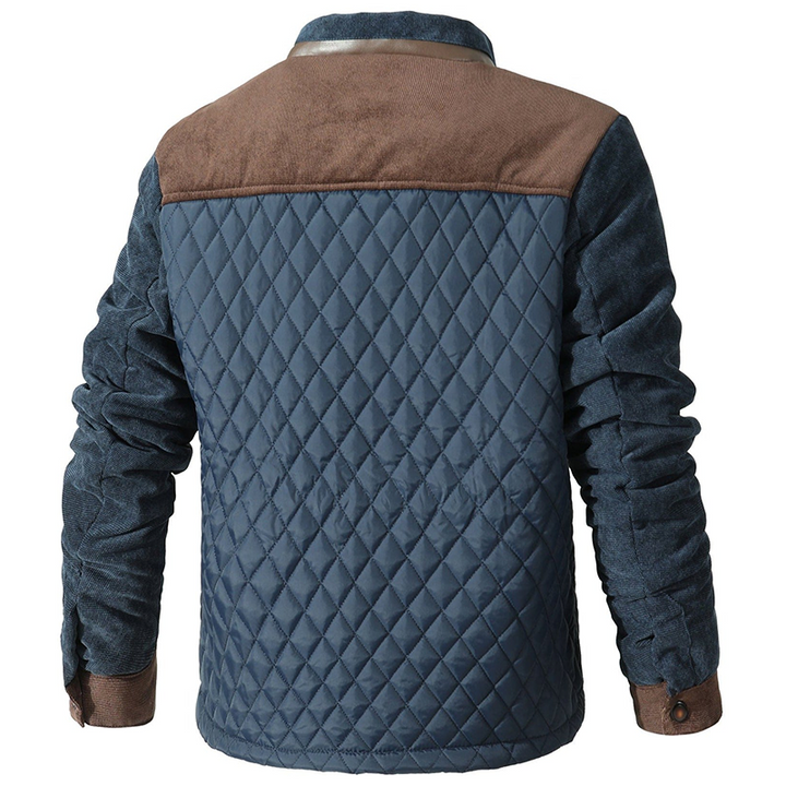 Jacke Herren | Diamant-Steppung | Leicht Gepolstert Blaue jacke