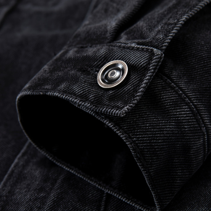 Winterjacke Herren | Robust & Funktional mit Knöpfen | Jacke Herren im Trucker-Stil