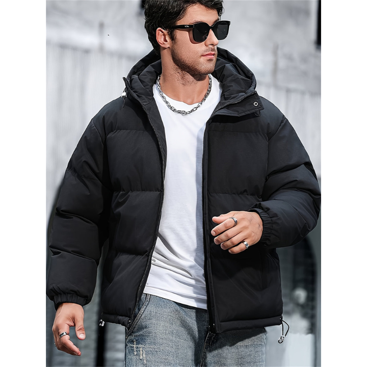 Winterjacke Herren | Kapuzenjacke Herren | Lockere Passform