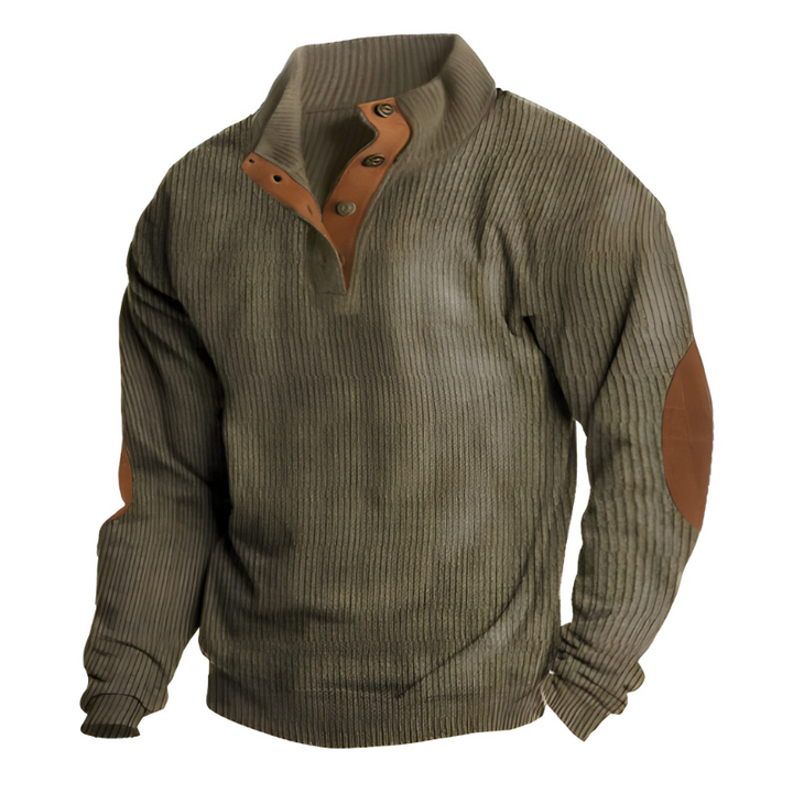 Pullover Herren | Sweatshirt Herren Stehkragen | Lässiger Colorblock