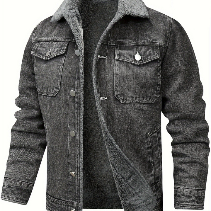 Winterjacke Herren | Stilvolle Vintage Jeansjacke | Winter