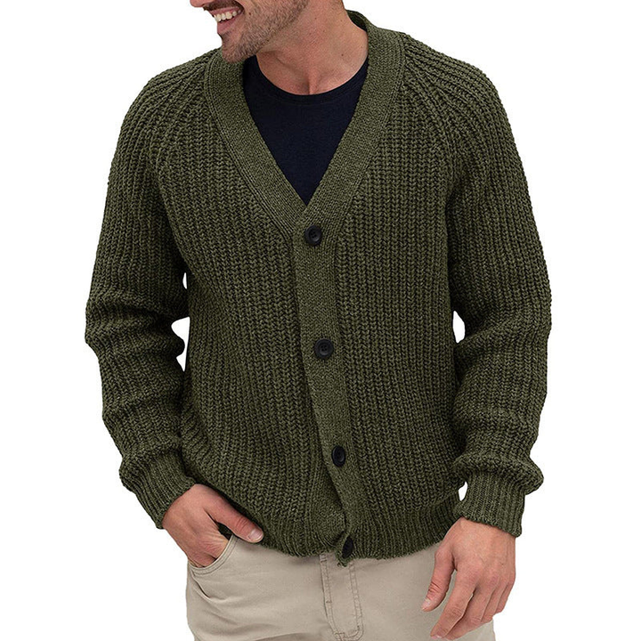Herren Cardigan | Grobstrick Design | Modische Winter kleider