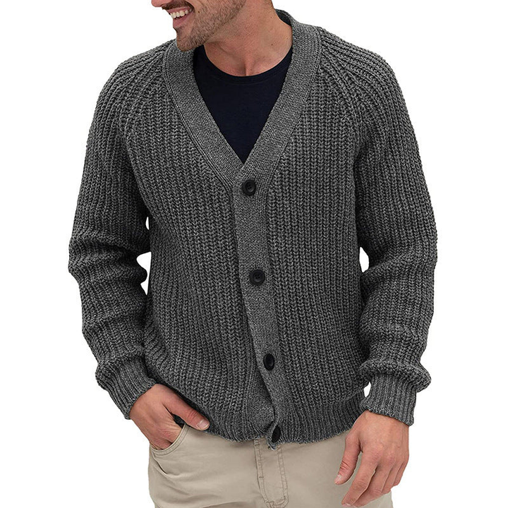 Herren Cardigan | Grobstrick Design | Modische Winter kleider
