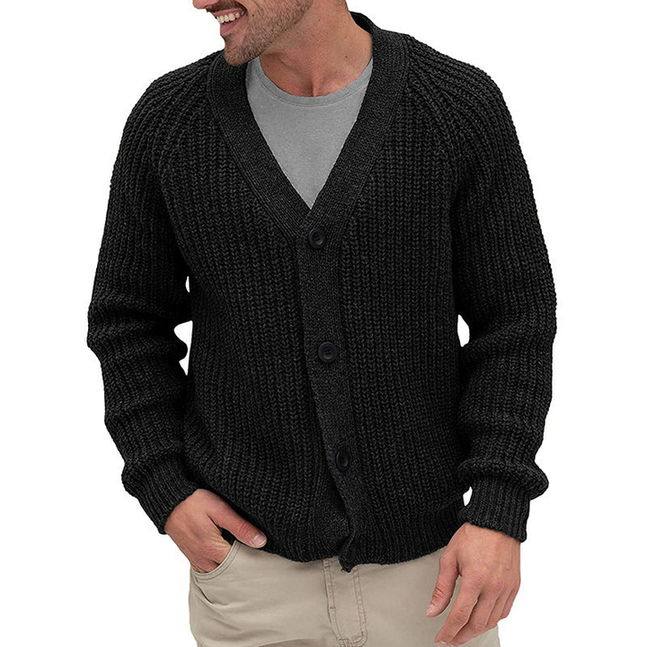 Herren Cardigan | Grobstrick Design | Modische Winter kleider
