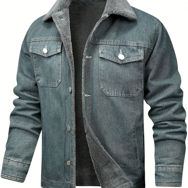 Winterjacke Herren | Stilvolle Vintage Jeansjacke | Winter