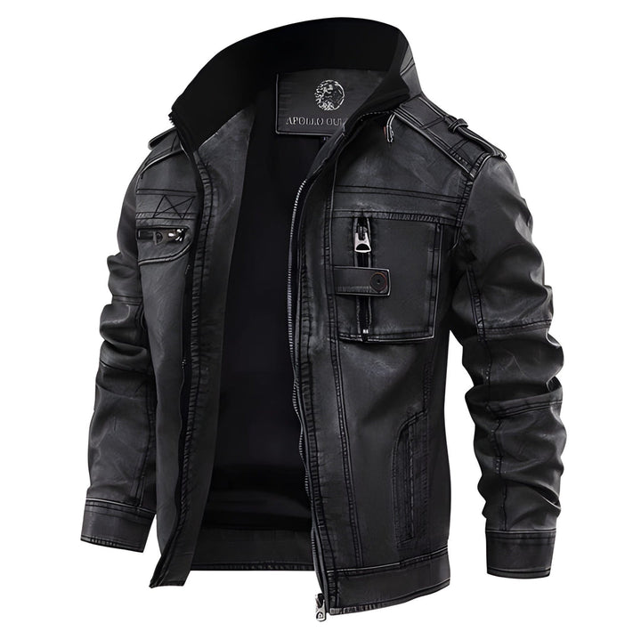 Lederjacke Herren | Jacke Herren Winter | Biker Vintage Look