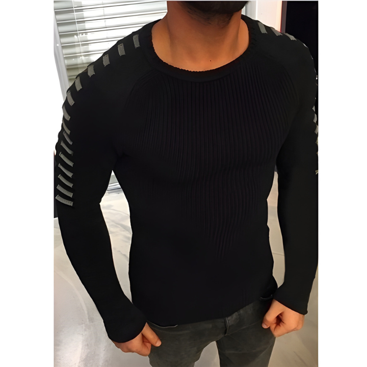 Herren Pulli | Slim Fit Strickpullover | Trendiger Pullover