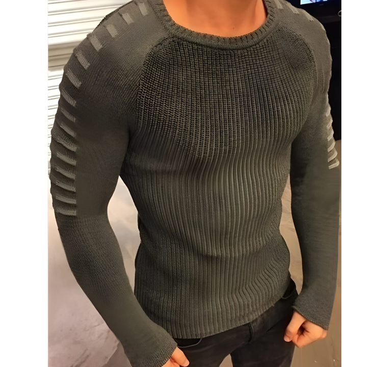 Herren Pulli | Slim Fit Strickpullover | Trendiger Pullover