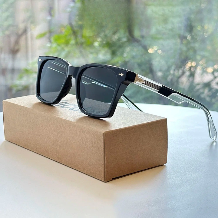 Herren Sonnenbrille | Modernes Gestell | Reflektierende Gläser | Sommer