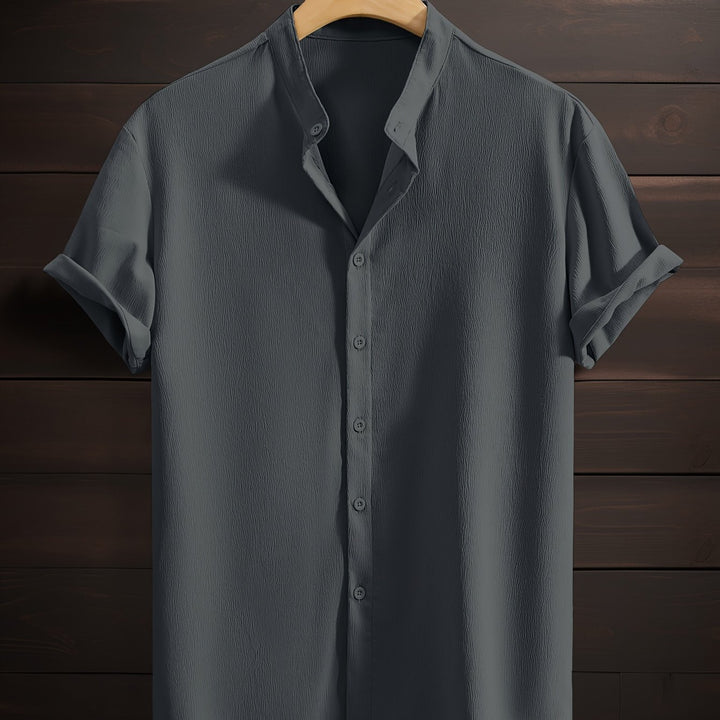 Herren Hemd | Lockerer Schnitt | Kurzarm | Sommer
