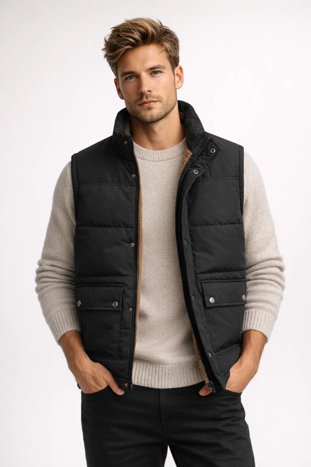 Herren-Bodywarmer | Leicht und vielseitig | Gesteppter Schnitt für den Frühling