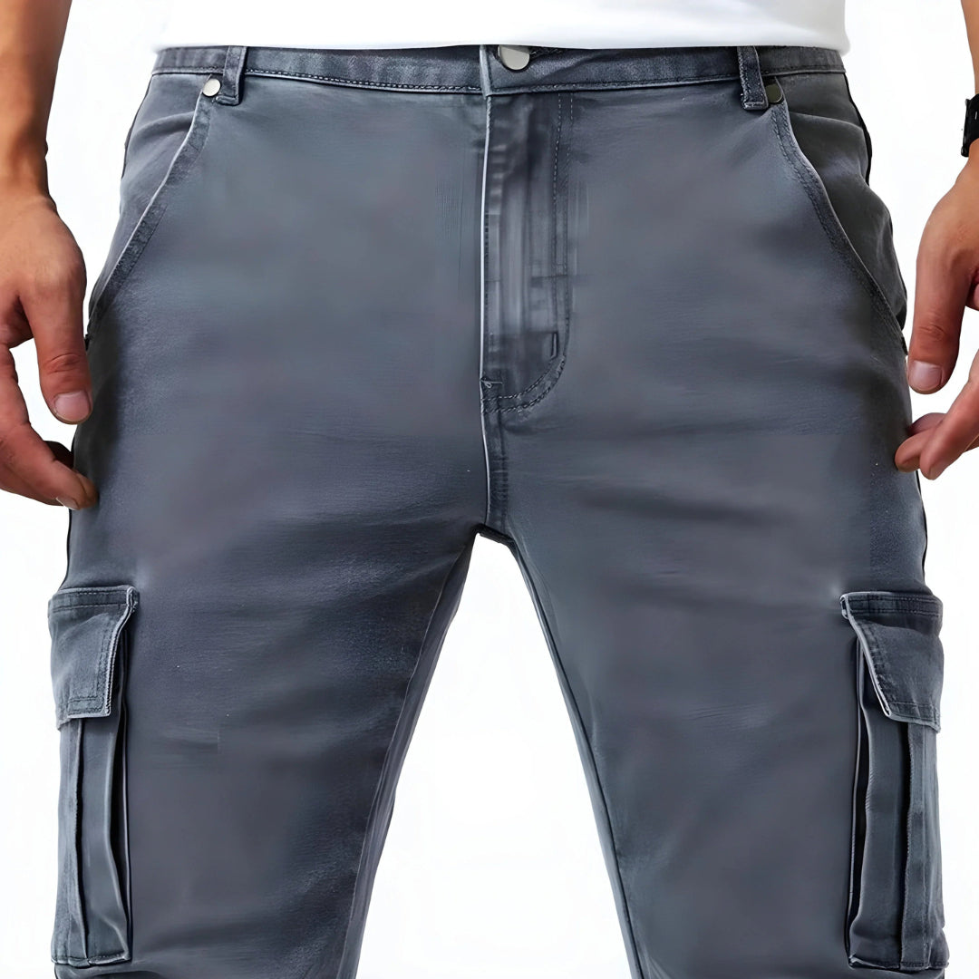 Herren Cargohose | Slimfit | Mit Taschen | Herbst