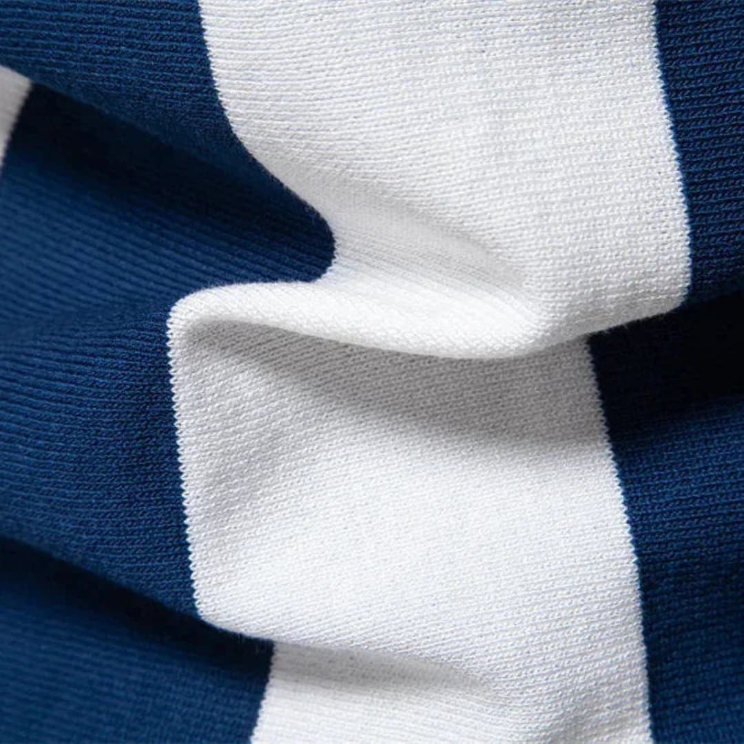 Herren Poloshirt | Gestreiftes Design | Reißverschluss | Sommer