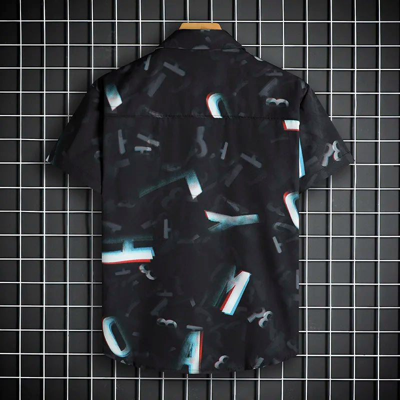 Herren Shirt | Oversized | Grafischer Print | Sommer