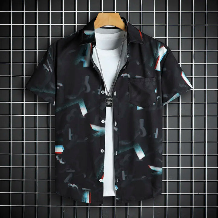 Herren Shirt | Oversized | Grafischer Print | Sommer