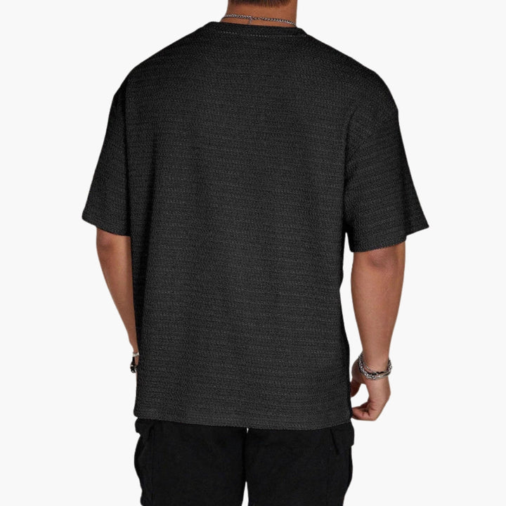 Herren T-Shirt | Strukturdesign | Lockerer Schnitt | Sommer