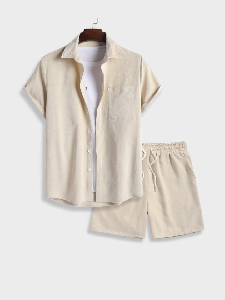 Atmungsaktives Sommer-Corduroy-Set für mühelosen Stil und zeitlosen Komfort | Pieter