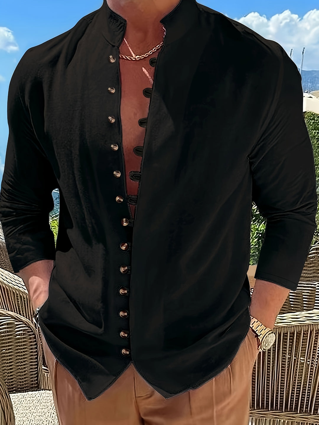 Herren Hemd | Slim Fit | Knopfleiste | Sommer