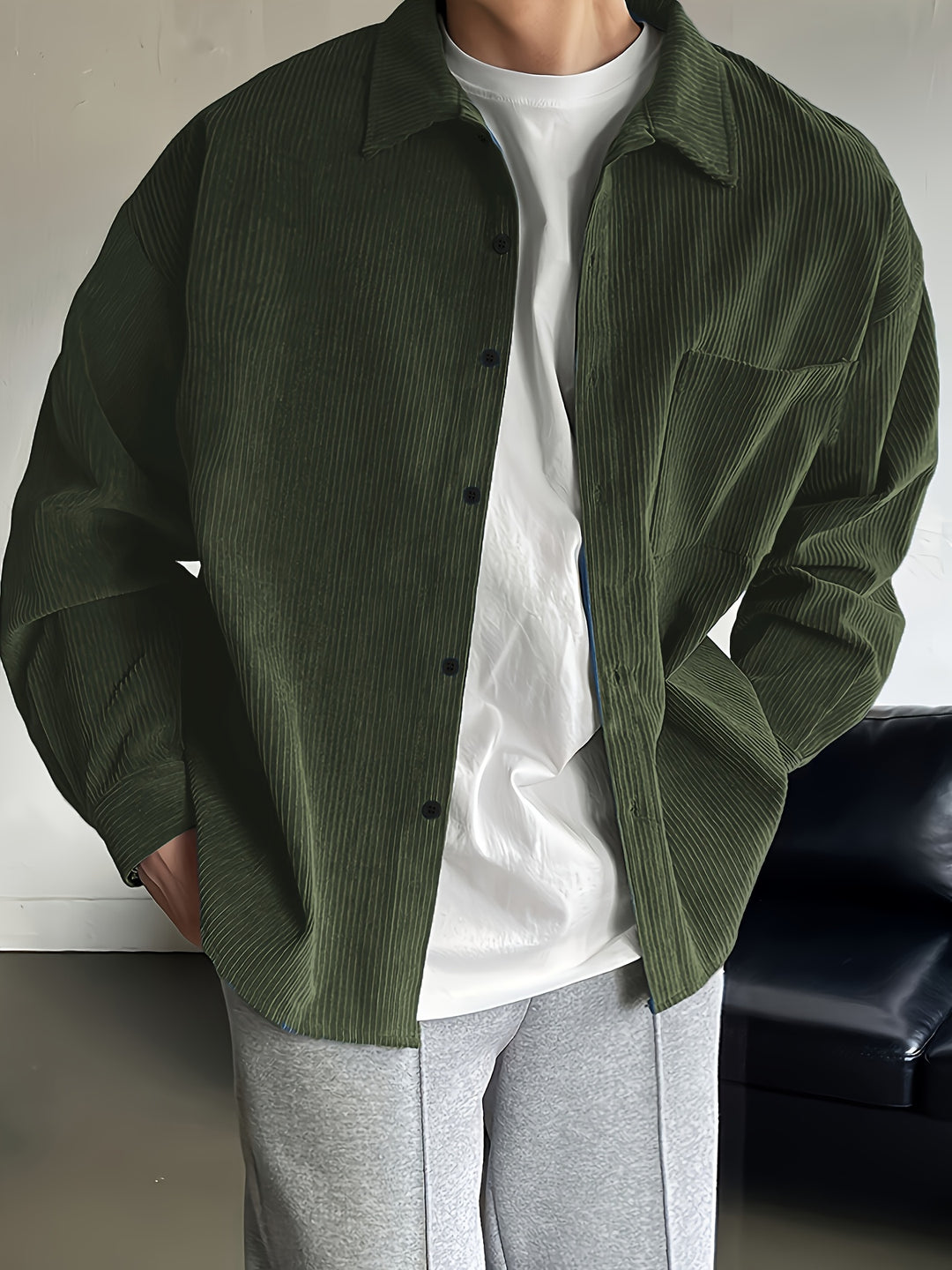 Herren Hemd | Oversized | Knopfleiste | Sommer