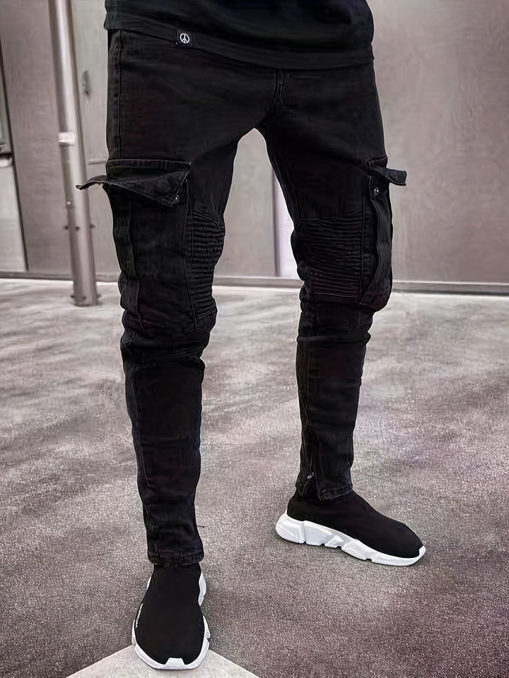Herren Cargo Jeans | Slim Fit & Stretch Denim | Abenteuerlich & Bequem