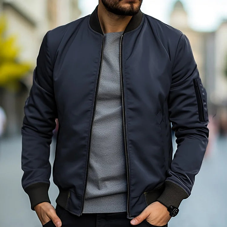 Jacke Herren | Blaue Jacke Trend | Leichter Winter Style