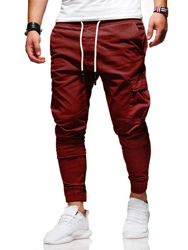 Cargohose Herren | Kleider Style | Elastischer Bund Bequem
