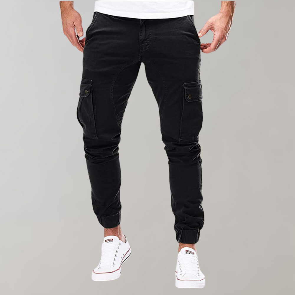 Cargohose Herren | Kleider Style | Elastischer Bund Bequem