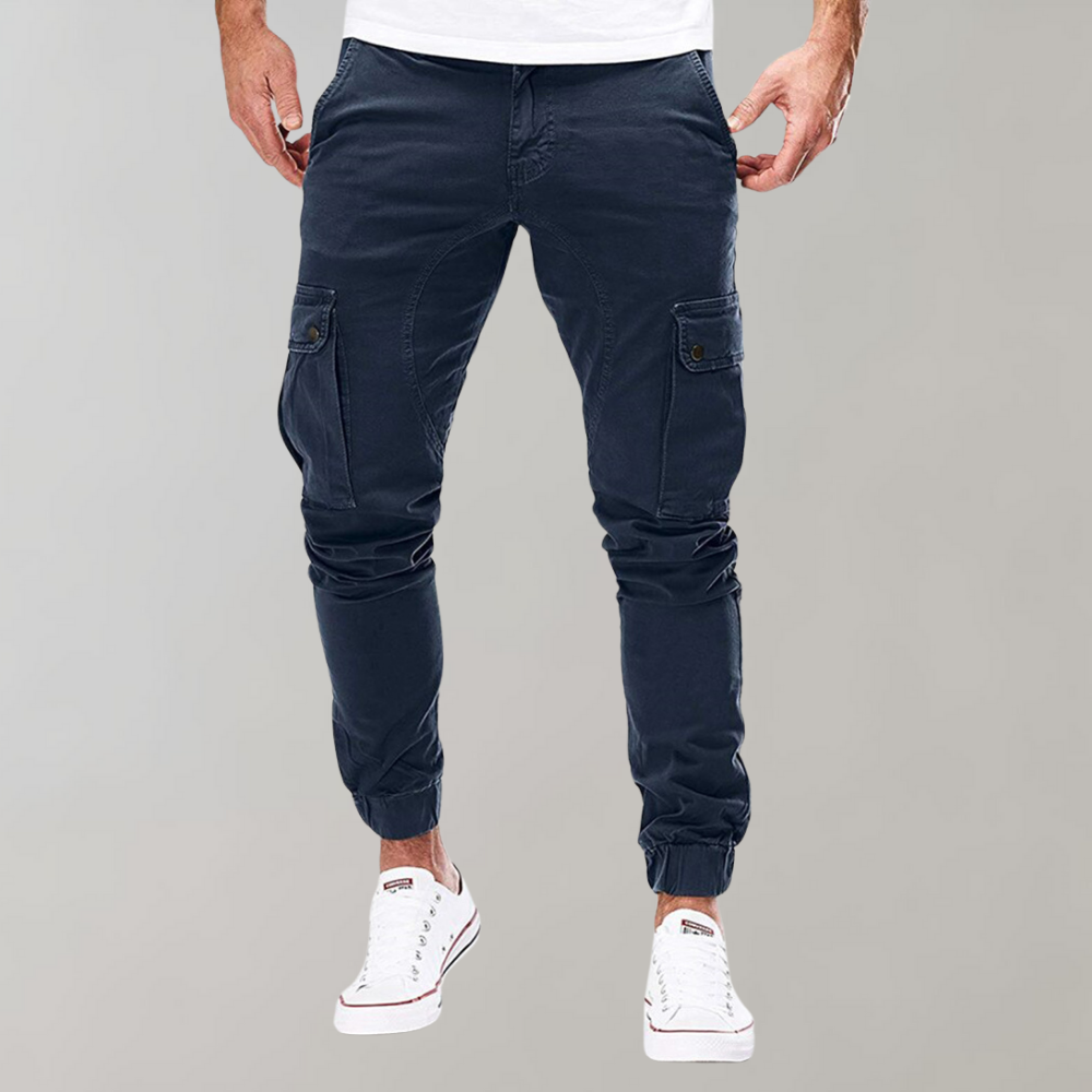 Cargohose Herren | Kleider Style | Elastischer Bund Bequem