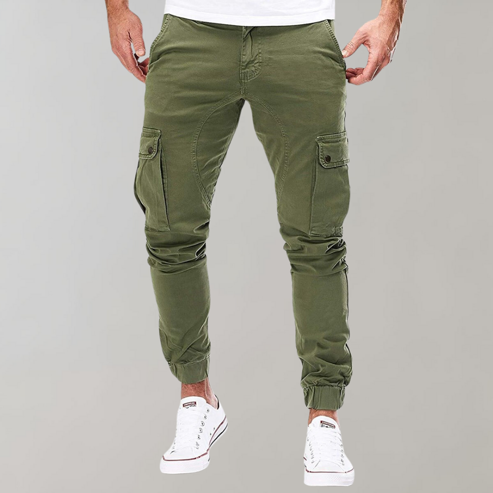 Cargohose Herren | Kleider Style | Elastischer Bund Bequem