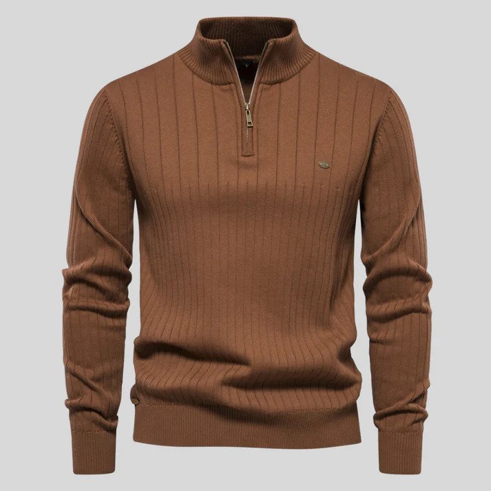 Pullover Herren | Strickpullover Herren Warm | Mit Reißverschluss