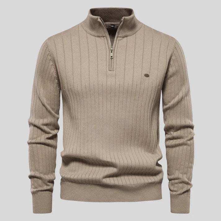 Pullover Herren | Strickpullover Herren Warm | Mit Reißverschluss