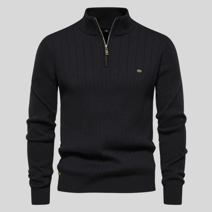 Pullover Herren | Strickpullover Herren Warm | Mit Reißverschluss