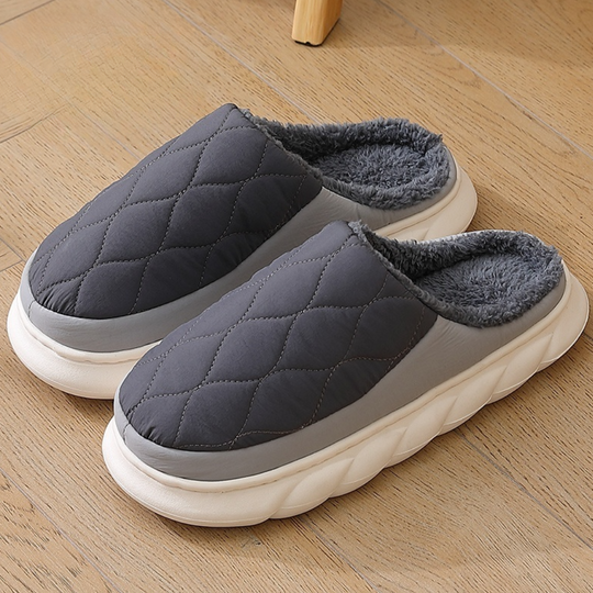 Herren Hausschuh | Warme Winterpantolette | Indoor