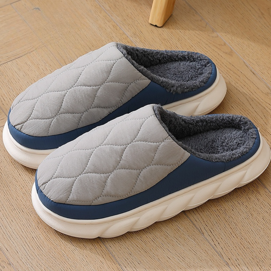 Herren Hausschuh | Warme Winterpantolette | Indoor
