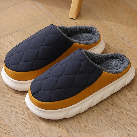 Herren Hausschuh | Warme Winterpantolette | Indoor