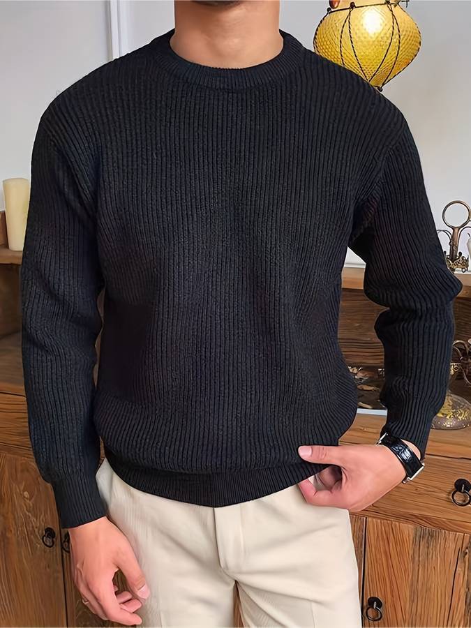 Pullover Herren | Strickpullover Herren Rundhals | Casual Style
