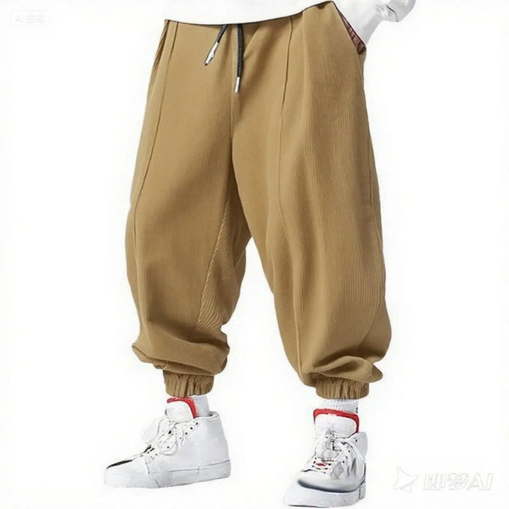 Cordhosen Herren | Weite Jogginghose | Trendige Harem Pants