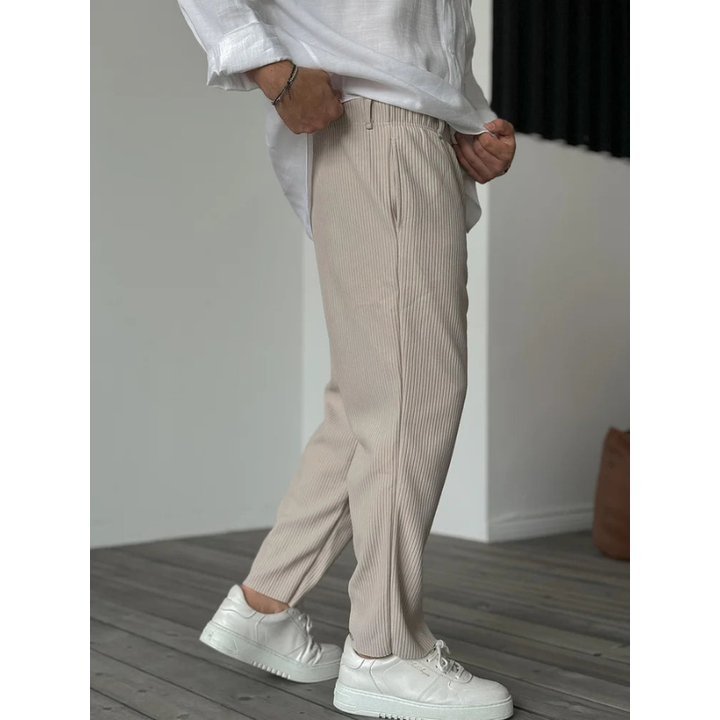 Cordhosen Herren | Minimalistische Casual Hose | Lockere Passform