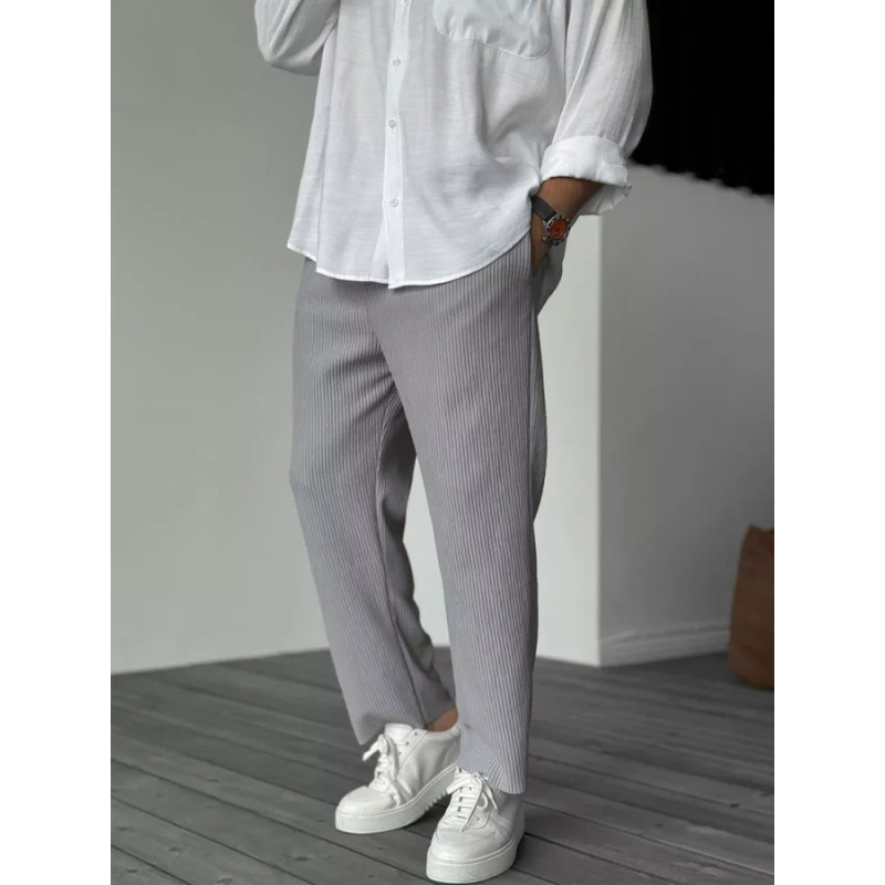 Cordhosen Herren | Minimalistische Casual Hose | Lockere Passform