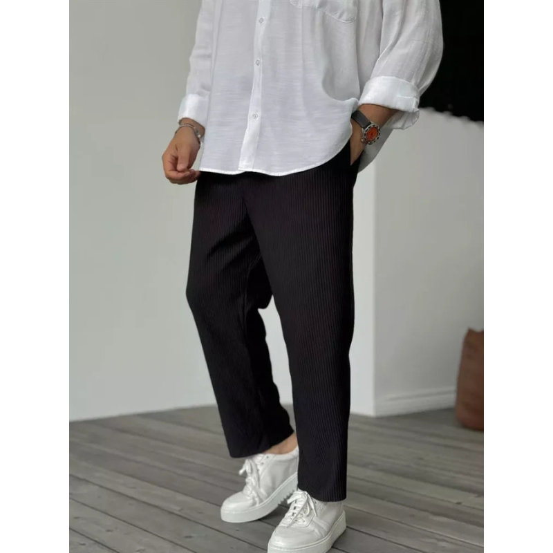 Cordhosen Herren | Minimalistische Casual Hose | Lockere Passform