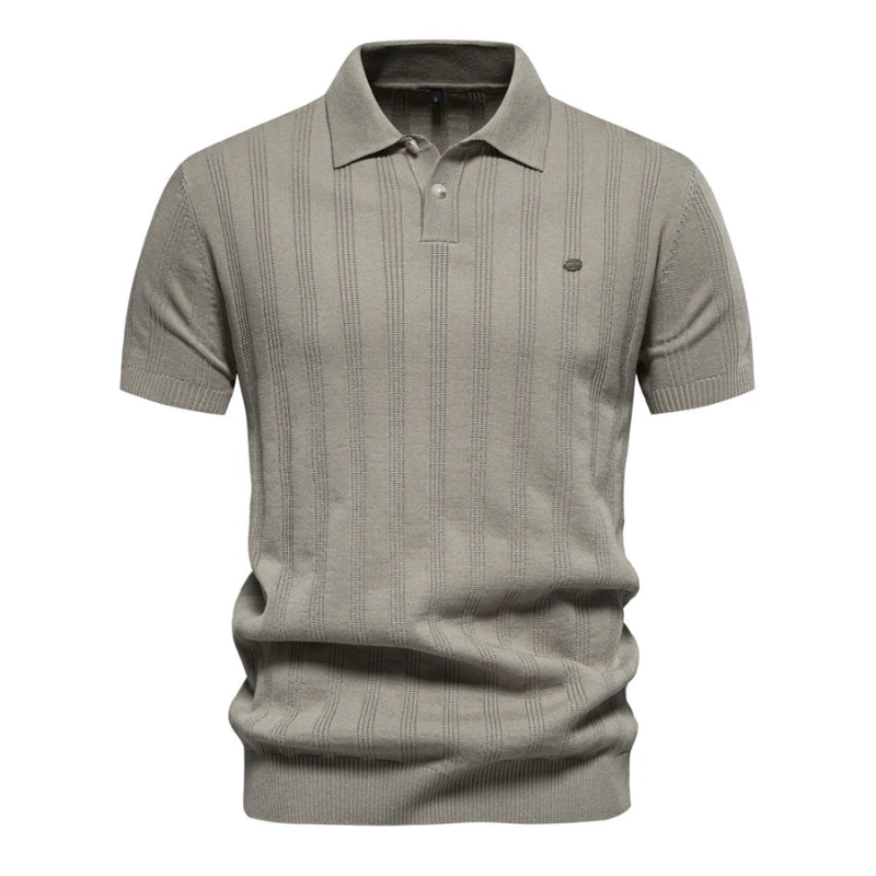 Polo Herren | Gestreiftes Strick Design | Zeitlose Kleider Herren